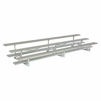 NATIONAL RECREATION SYSTEMS Bleacher 3 Rows 30 Seats, 45JT45
