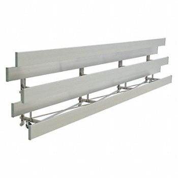 NATIONAL RECREATION SYSTEMS Bleacher 3 Rows 48 Seats 24 ft L, 45JT53