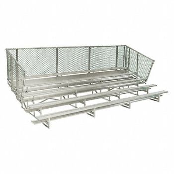 NATIONAL RECREATION SYSTEMS Bleacher 5 Rows 80 Seats 24 ft L, 45JT62