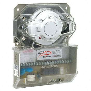 AIR PRODUCTS AND CONTROLS Smoke Detector Plastic 2-1/4 H, 45JU44