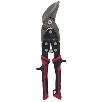STANLEY Cut Snip 1-1/4 in Cutting L Red/Black, 45JX30