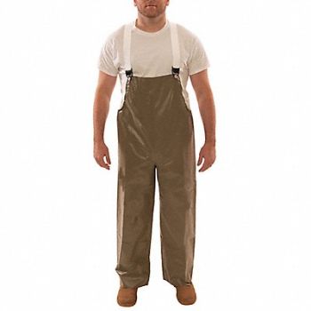 TINGLEY J4033 Flame Resistant Rain Bib Overall Tan 5XL, 45JY76