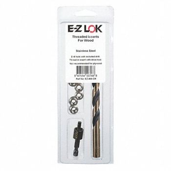 E-Z LOK Thread Insert Kit SS Size 1/4-20 6 Pcs, 45JZ86