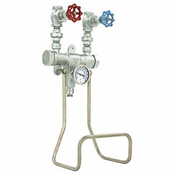 LEONARD VALVE Hose Station 3/4 In 6 gpm Rough Bronze, 45K811