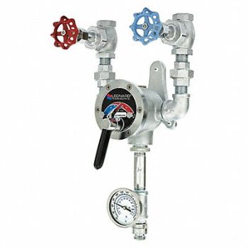 LEONARD VALVE Hose Station 3/4 In 9 gpm Rough Bronze, 45K813