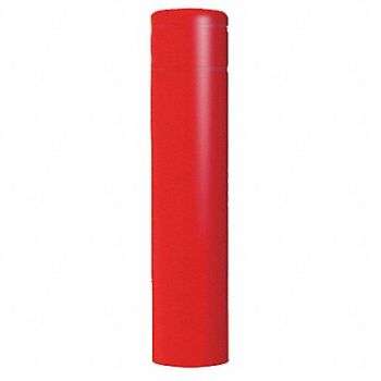 POST GUARD Bollard Cover 60 In H Red with No Tape, 45K868