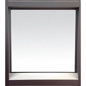 PORTA-FAB Cleanroom Window 36 inx43 1/2 in Silver, 45K961