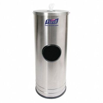 PURELL Wet Wipe Dispenser Stand Manual Silver, 45KE73
