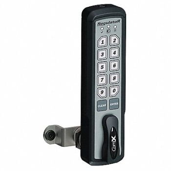 COMPX REGULATOR Electronic Keyless Lock Black Nonhanded, 45KF51