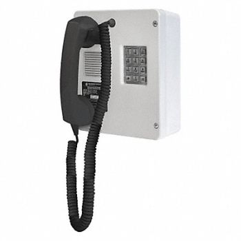 HUBBELL GAI-TRONICS Telephone Industrial Indoor Gray, 45KG70