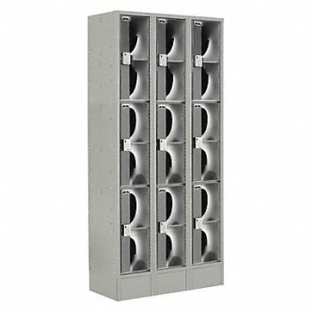 LOCKUP Wrdrb Lckr 3x3Lckr Gray 82 x36 x18 Assm, 45KH32