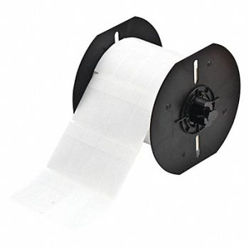 BRADY Label White/Clear 3500 per Roll 0.750inW, 45KK30