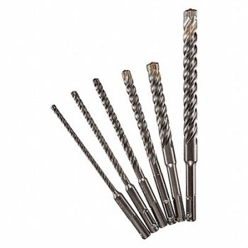 MILWAUKEE Hammer Drill Bit Set 6 Pieces SDS Plus, 45KP09
