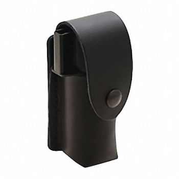 ZARC Carry Case Leather Belt Loop Black Snap, 45KT39