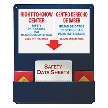 ACCUFORM Right-To-Know Center Bilingual 30 in H, 45KY39