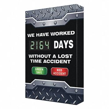 DIGI-DAY2 Electronic Scoreboard 28 in x 20 in Blue, 45KY43