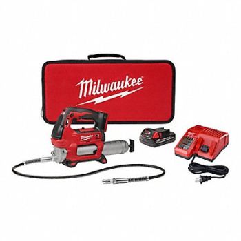 MILWAUKEE Cordless Grease Gun 2 SP 1 CT Kit 18 V, 45L187