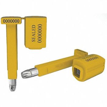 UNIVERSEAL Bolt Seals Yellow Plastic PK50, 45LH45