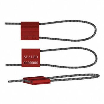 UNIVERSEAL Cable Seals Red Anodized PK50, 45LH53