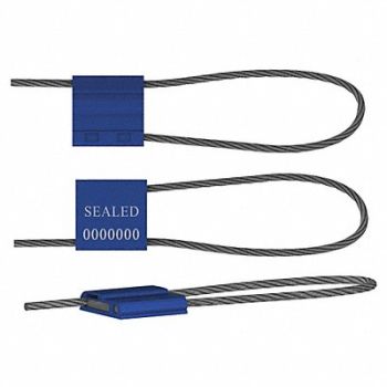 UNIVERSEAL Cable Seals Blue Anodized PK50, 45LH54