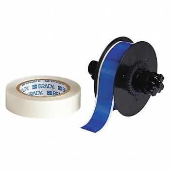 BRADY Label Tape Cartridge Blue 1-1/8 in.W, 45LR95