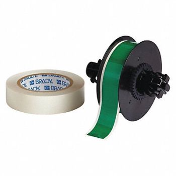 BRADY Label Tape Cartridge Green 1-1/8 in.W, 45LR96