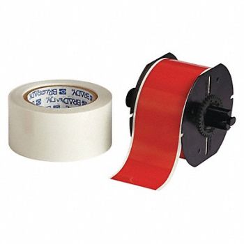 BRADY Label Tape Cartridge Red 2-1/4 in.W, 45LT06