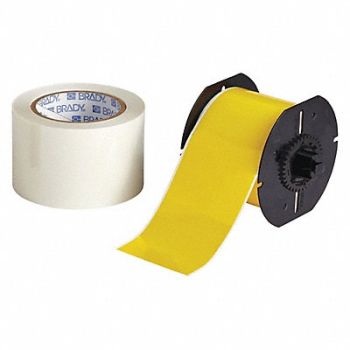 BRADY Label Tape Cartridge Yellow 3 in.W, 45LT08