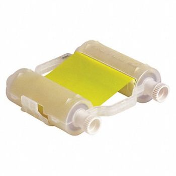 BRADY Printer Ribbon Process Yllw 200 ft L, 45LT39