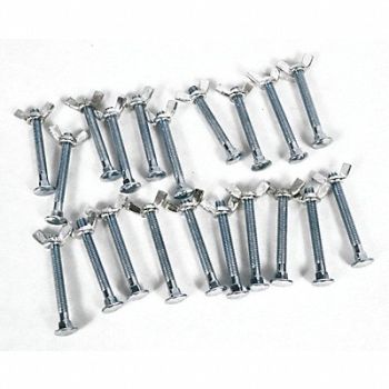 GRAINGER APPROVED Bolt and Nut Kit 1/4 In PK20, 45M715
