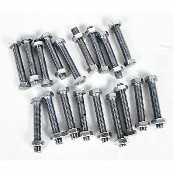 GRAINGER APPROVED Bolt with Nut Kit 1/3 to 1-3/4 In PK18, 45M804