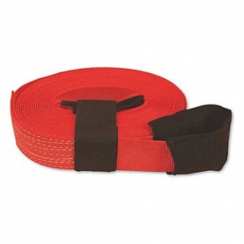 SNAP-LOC Tow Strap 30 ft Overall L Red, 45MJ63
