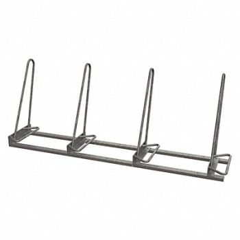 MADRAX Bike Rack Galv (4)Bikes 77 inL 22-1/4inW, 45MJ81