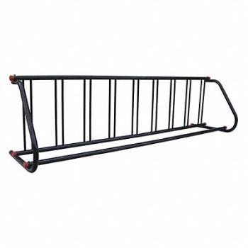 GRAINGER APPROVED Bike Rack Black 112 in L 9-Bike, 45MK37