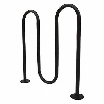 GRAINGER APPROVED Bike Rack Black Steel 43-1/2 in 5-Bike, 45MK39