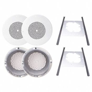 SPECO TECHNOLOGIES In-Ceiling Speaker Kit 13inLx3-1/2inH PR, 45MK50