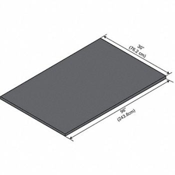 INSTOCK Work Surface Phenolic Black, 55NZ43