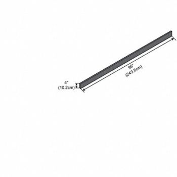 INSTOCK Work Surface Phenolic Black, 55NZ45