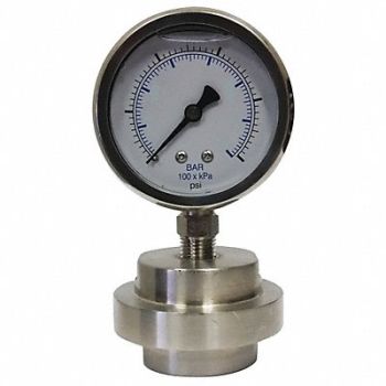 KODIAK Pressure Gauge 1/2 in FNPT 0 to 30 psi, 45MU27