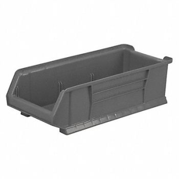 AKRO-MILS D5556 Super Size Bin Gray Plastic 7 in, 45MV74