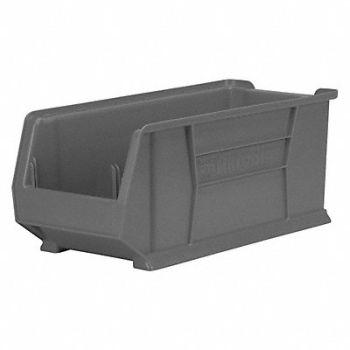 AKRO-MILS D5557 Super Size Bin Gray Plastic 10 in, 45MV75