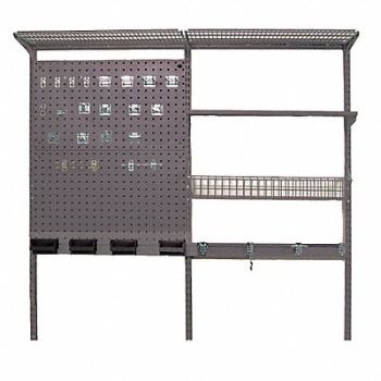 TRITON PRODUCTS Wire Wall Shelf System 48 inx14 inx24 in, 45MW97