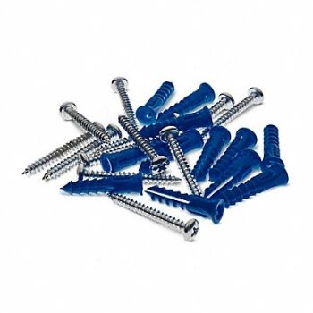 TRITON PRODUCTS Mounting Hardware Plastic SS Blue PK24, 45MX08