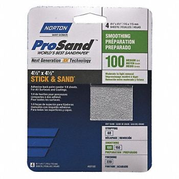 NORTON Sandpaper Sheet 11 in L 9 in W PK20, 45MY86