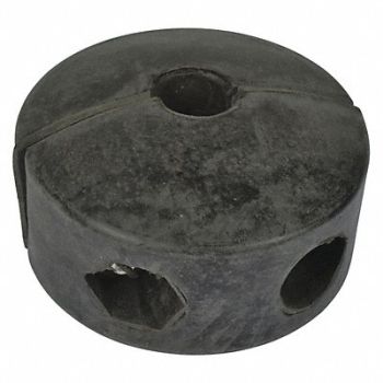 SPEEDAIRE Bumper Stop 1/4 in Polypropylene/PVC, 45N307