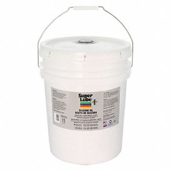 SUPER LUBE Pure Silicone Oil 100cStPail 5 gal., 45NA67