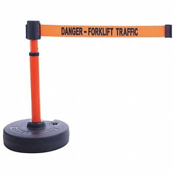 BANNER STAKES Barrier System Danger - Forklift Traffic, 45NC33