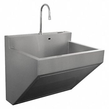 SCRUB-WARE Scrub Sink Rect 17-1/4inx25-1/2inx11in, 45ND41