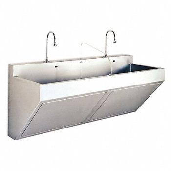 SCRUB-WARE Scrub Sink Rect 17-1/4inx55-1/2inx11in, 45ND42