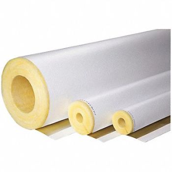 JOHNS MANVILLE Pipe Insulation Wall Th 2in For 4-1/2in, 45NE43